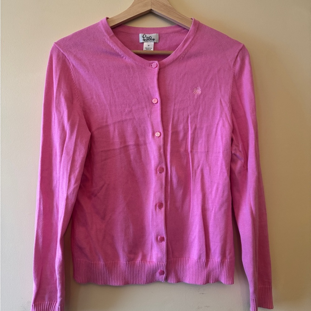Lilly Pulitzer Pink Cardigan Sweatshirt